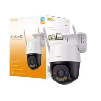 Câmara de vigilância IP IMOU Cruiser SC 3K — 5 MP (2880×1620), 3,6 mm, PoE/DC, Wi‑Fi, visão noturna 30 m