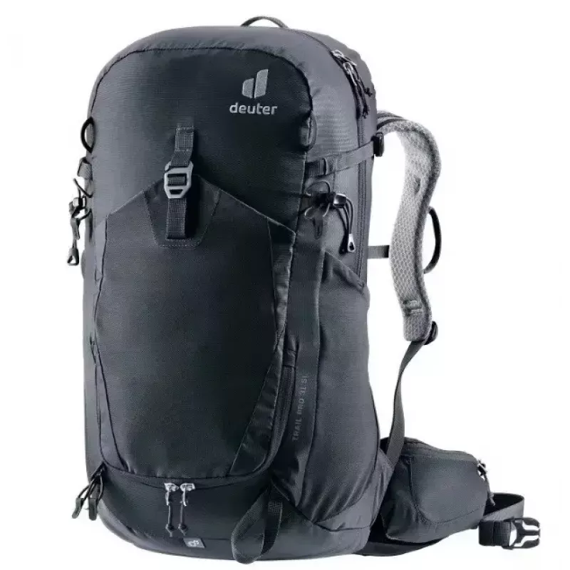 Mochila DEUTER Trail PRO 31 SL mulher – 31 L, leve, resistente, formato mulher, preto