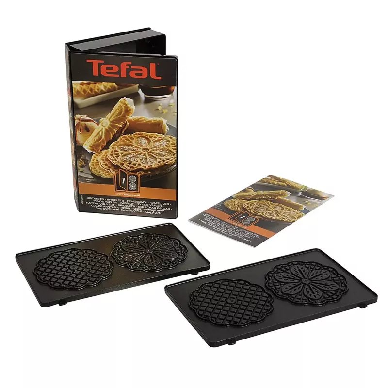 Placa de substituição para sanduicheira Tefal XA800712, 242×155×44 mm, conjunto de 2