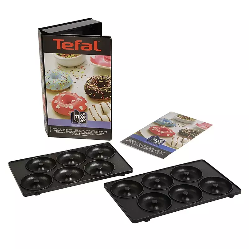 Tefal XA801112 placas para donuts, pretas