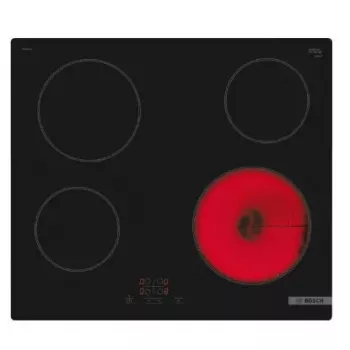 Placa de cozinhar Bosch Serie 4 PKE61RBA2E preto encastrar 60 cm placa vitrocerâmica 4 zona(s)
