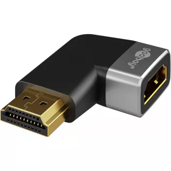 Adaptador de cabo de vídeo Goobay 72012 HDMI Type-A macho preto prateado