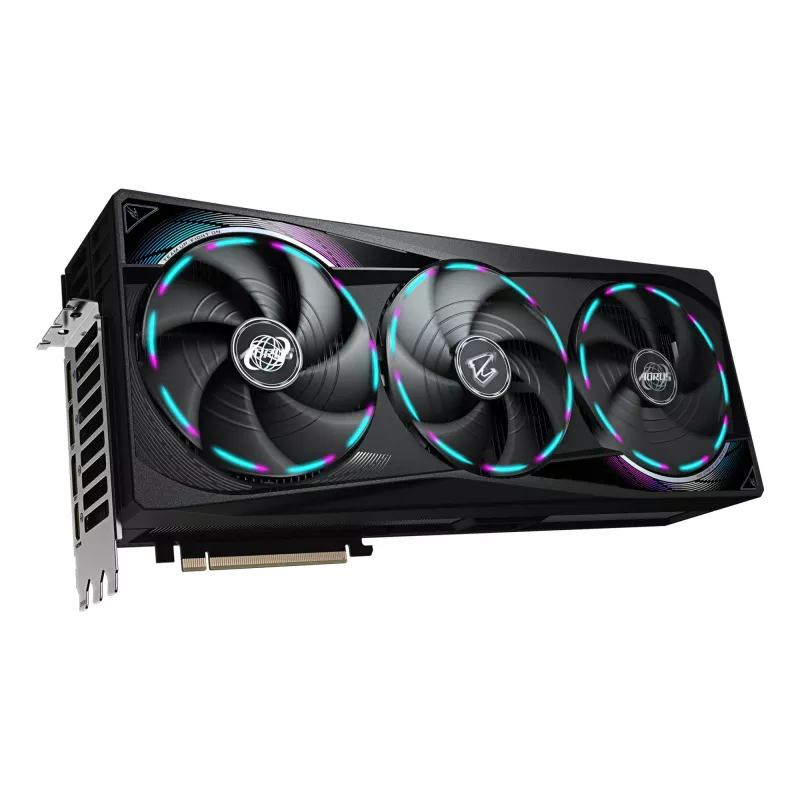 Placa gráfica GIGABYTE AORUS GeForce RTX 5090 MASTER 32G - 32 GB GDDR7, 512 Bit, PCI-E 5.0, 2655 MHz frequência do núcleo, 3x DP 2.1a, 1x HDMI 2.1b, GV-N5090AORUS M-32GD