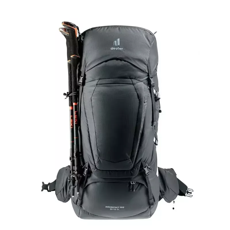 Mochila de caminhada DEUTER Aircontact Pro 65+10 SL mulher grafite, 65+10 L volume