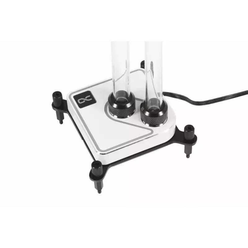 Bloco de água Alphacool Core 1 Aurora latão cobre níquel transparente branco 72mm