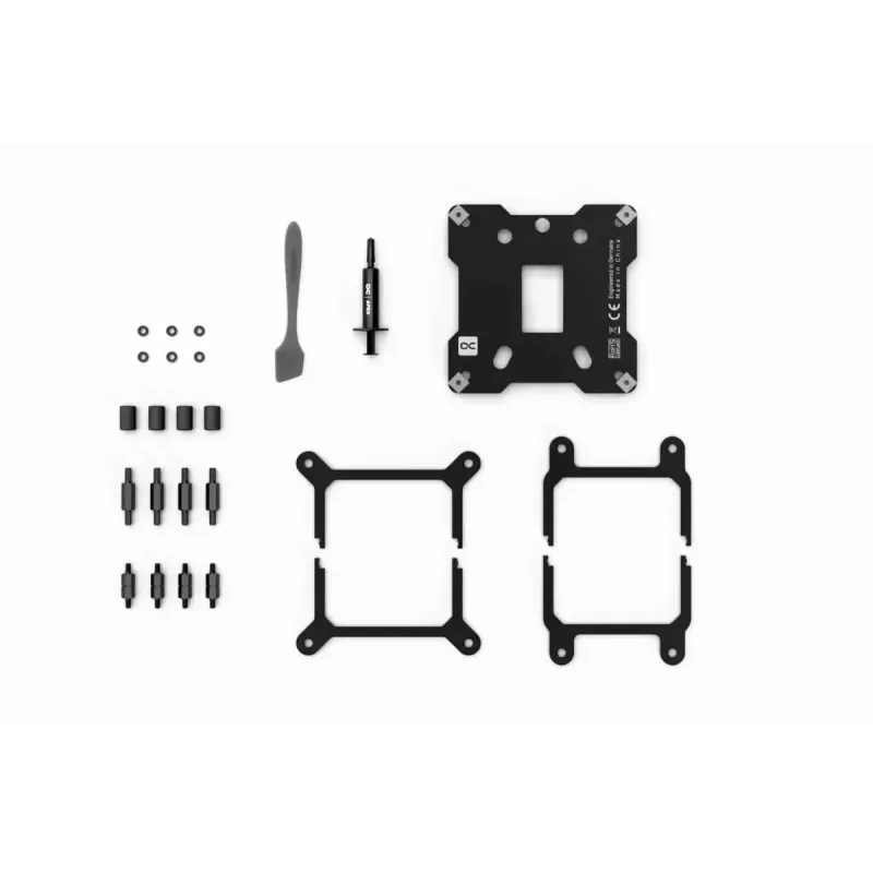 Bloco de água Alphacool Core 1 Aurora latão cobre níquel transparente branco 72mm