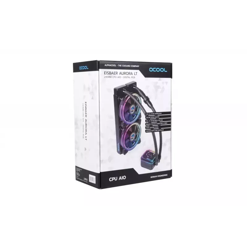 Refrigerador líquido tudo-em-um Alphacool Eisbaer Aurora LT240 12 cm preto