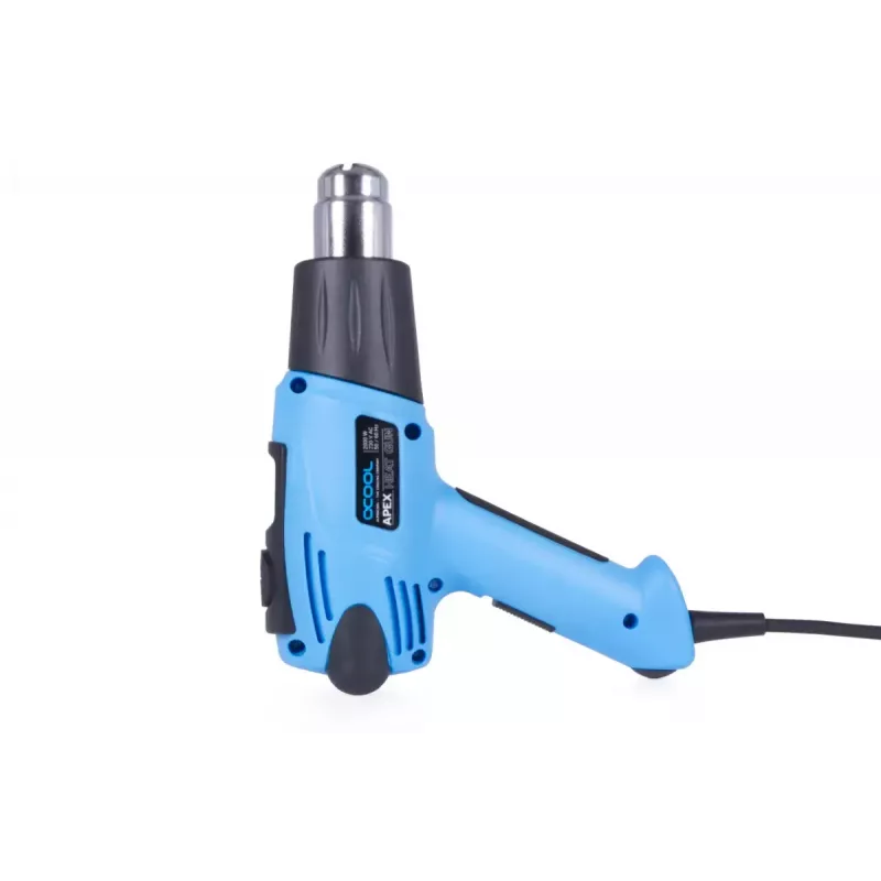 Pistola de ar quente Alphacool 10178 650 °C 2000 W preto azul