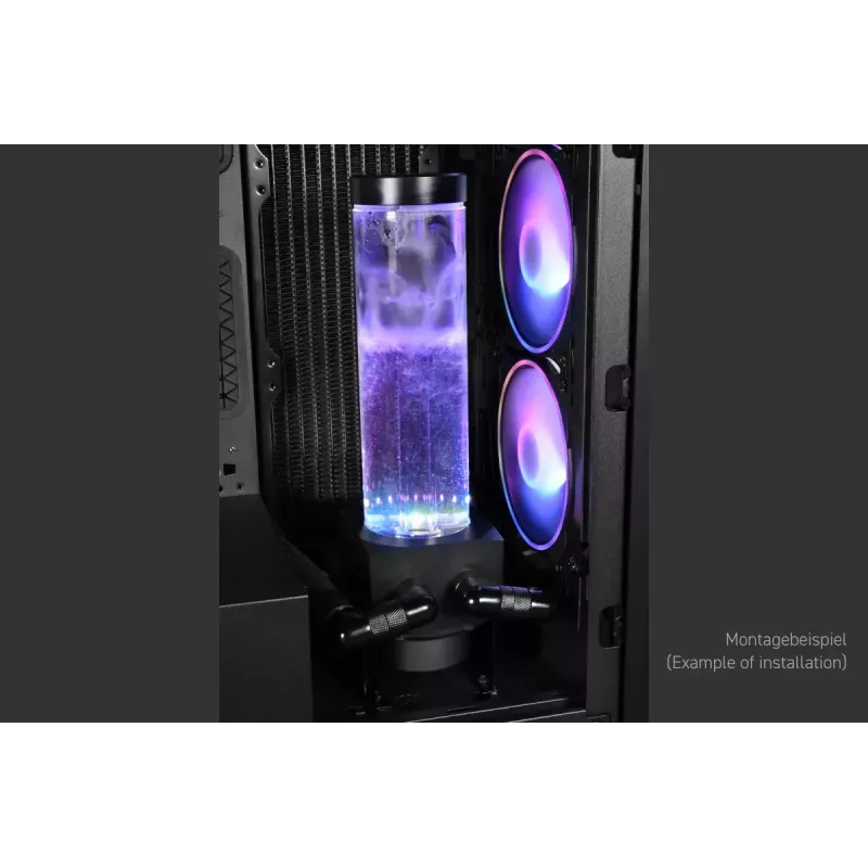 Reservatório Alphacool 15394 acrílico preto transparente 7,65 cm 25,1 cm