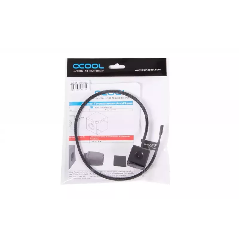 Sensor de temperatura Alphacool 17555 acetal preto 26,5 mm