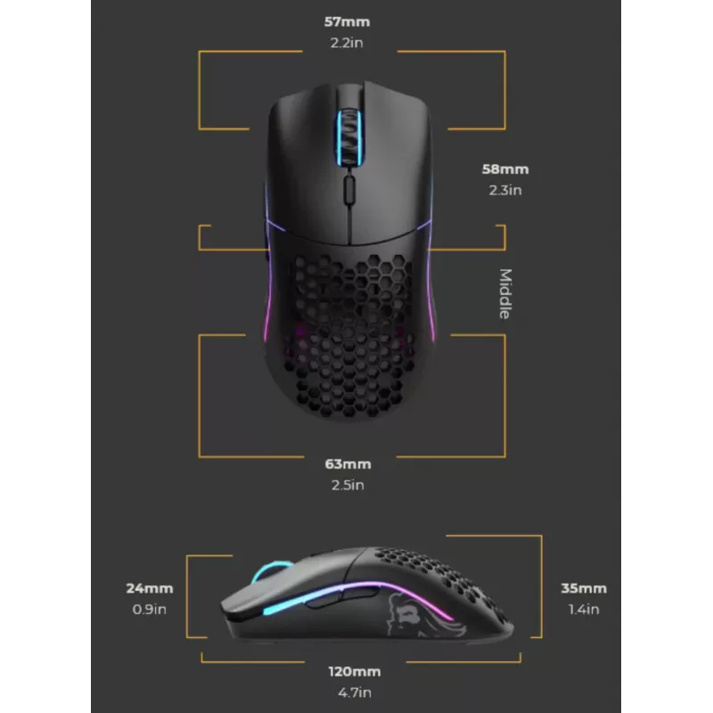 Glorious Gaming Glorious Model O Minus Wireless - preto mate