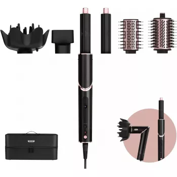 Multistyler Shark FlexStyle 5-em-1 Warm preto rosa 1400 W