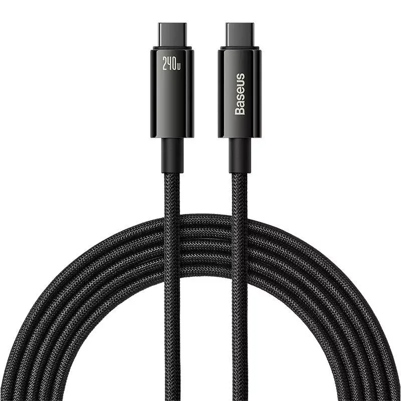 Cabo USB-C para USB-C Baseus Tungsten Gold 240W 3m