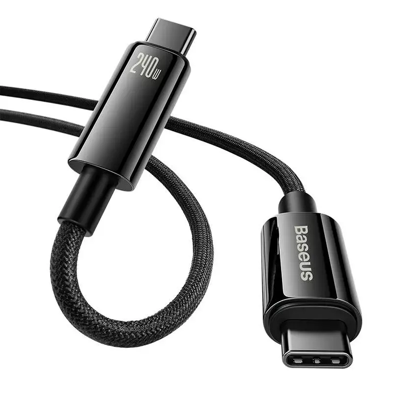 Cabo USB-C para USB-C Baseus Tungsten Gold 240W 3m
