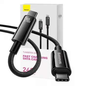Cabo USB-C para USB-C Baseus Tungsten Gold 240W 3m