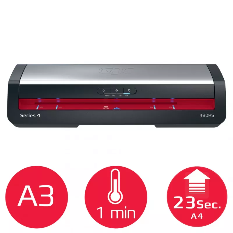 Plastificadora gbc 480HS A3 — plastificadora a quente para documentos até A3