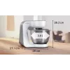 Robot de cozinha Bosch Serie 4 MUM58200 — 1000 W, taça de aço inoxidável de 3,9 L, branco
