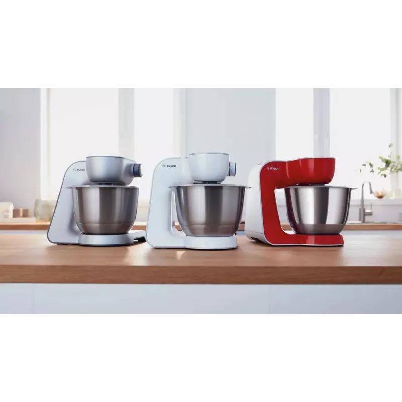 Robot de cozinha Bosch Serie 4 MUM58200 — 1000 W, taça de aço inoxidável de 3,9 L, branco
