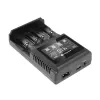 Carregador de pilhas everActive UC-4000 para pilhas domésticas AA/AAA, 4 slots, 100–240 V, preto