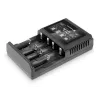 Carregador de pilhas everActive UC-4000 para pilhas domésticas AA/AAA, 4 slots, 100–240 V, preto