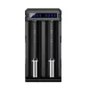Carregador XTAR SC2 Li-Ion 18650 USB-C 2 slots, alimentação USB-C, indicadores LED, preto