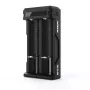 Carregador XTAR SC2 Li-Ion 18650 USB-C 2 slots, alimentação USB-C, indicadores LED, preto