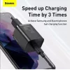 Baseus Super Si Quick Charger 1C TZCCSUP-L01 carregador rápido, 25W, USB-C PD, com cabo USB-C de 1 m, preto