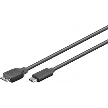 Microconnect USB3.1CAMIB3.01 Cabo USB USB 3.2 Gen 1 (3.1 Gen 1) 1 m USB-C para Micro-USB-B Preto