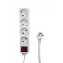 Microconnect MC-GRU0045WS Extensão elétrica 5 m 4 tomadas AC Interior Branco