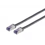 Cabo de rede Lanview LVN-CAT6A-FLEX-1 M S/FTP Cat6a 1 m Preto