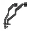 Suporte de secretária Manhattan para TV e monitor, totalmente articulado, braço com mola, 2 ecrãs, 13–45
