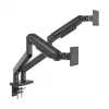 Suporte de secretária Manhattan para TV e monitor, totalmente articulado, braço com mola, 2 ecrãs, 13–45