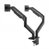 Suporte de secretária Manhattan para TV e monitor, totalmente articulado, braço com mola, 2 ecrãs, 13–45