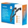 Suporte de secretária Manhattan para TV e monitor, totalmente articulado, braço com mola, 2 ecrãs, 13–45