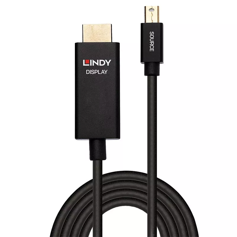 Lindy 2m Cabo ativo Mini DisplayPort para HDMI com HDR