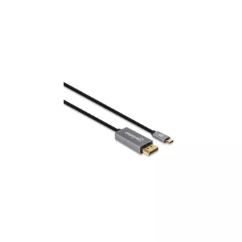 Cabo Manhattan USB-C para DisplayPort 1.4, 8K@60Hz, 3m, macho para macho, não bidirecional, Preto, três anos de garantia