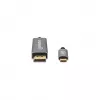 Cabo Manhattan USB-C para DisplayPort 1.4, 8K@60Hz, 3m, macho para macho, não bidirecional, Preto, três anos de garantia