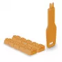 Bloqueador de portas Lindy RJ45 Port Locks Laranja 10x + 1 chave