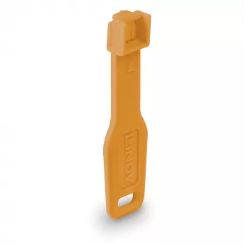 Bloqueador de portas Lindy RJ45 Port Locks Laranja 10x + 1 chave
