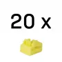 Bloqueador de portas Lindy RJ-45 Port Blocker sem chave pack de 20 Amarelo