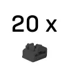 Lindy bloqueadores de porta RJ45, pretos, 20 unid.
