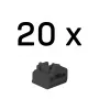 Lindy bloqueadores de porta RJ45, pretos, 20 unid.