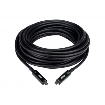 Cabo AOC USB-C ATEN UE3410F-AT, 10 m, USB-C para USB-C, 10 Gbit/s, Preto