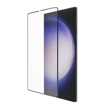 Proteção de ecrã em vidro temperado dbramante1928 Eco-Shield Samsung Galaxy S23 Ultra preto resistente a riscos com borda anti-poeira