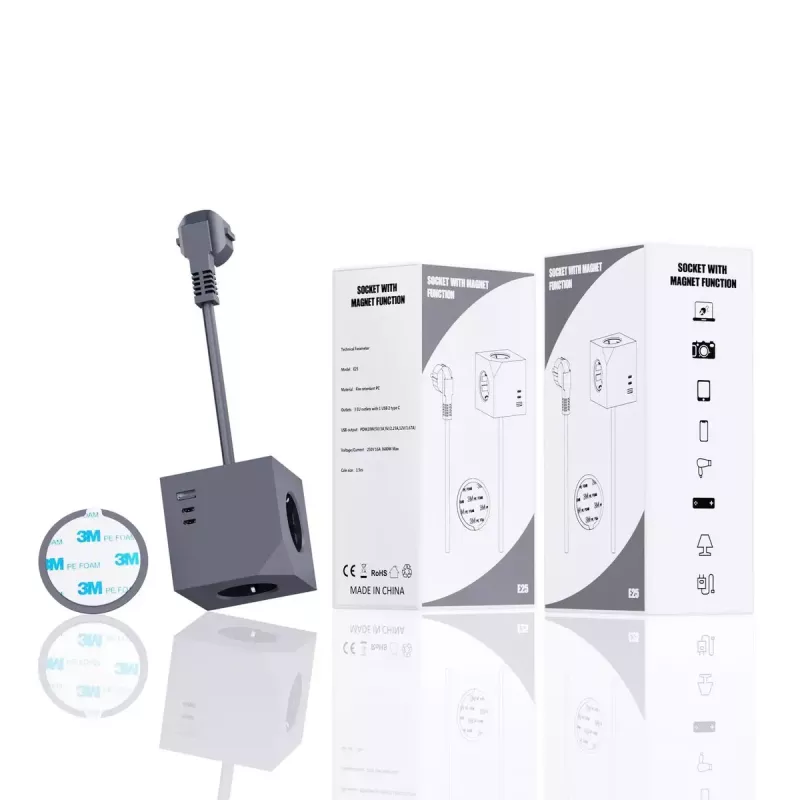 Conector magnético USB MicroConnect MC-CUBE015USBMAGNETIC