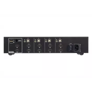 Switch KVM seguro ATEN 4 portas USB HDMI Dual Display 4K Ultra HD