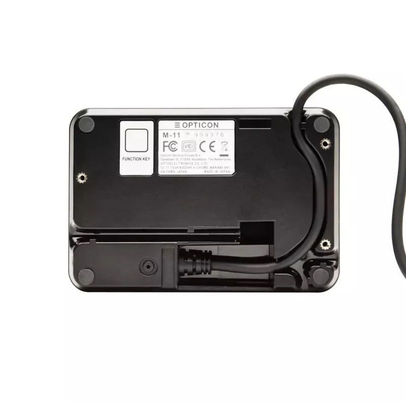 Leitor de códigos de barras fixo Opticon M-11 1D/2D CMOS com fios preto