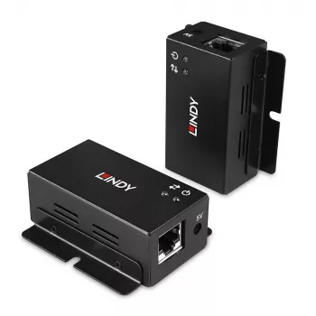 Emissor e recetor de rede Lindy 50m 2 Port USB 2.0 Cat. 6 Extender