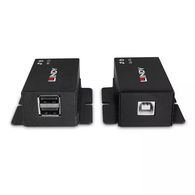 Emissor e recetor de rede Lindy 50m 2 Port USB 2.0 Cat. 6 Extender