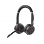 Headset Jabra Evolve 75 SE MS estéreo com fios sem fios Bluetooth alcance de 30m